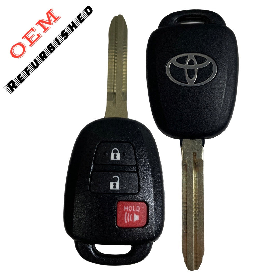 2013-2019 Toyota / 3-Button Remote Head Key / PN: 89070-42D30 / HYQ12BDM (H Chip) (OEM Refurb)