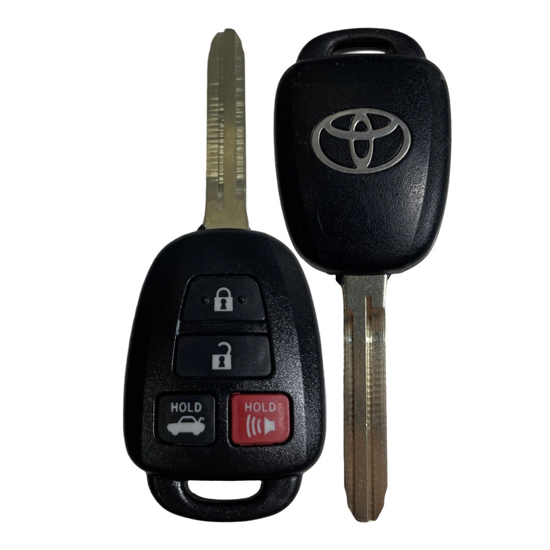 2014-2019 Toyota Camry Corolla / 4-Button Remote Head Key / PN: 89070-06421 / HYQ12BDM (H Chip) (OEM Refurb)