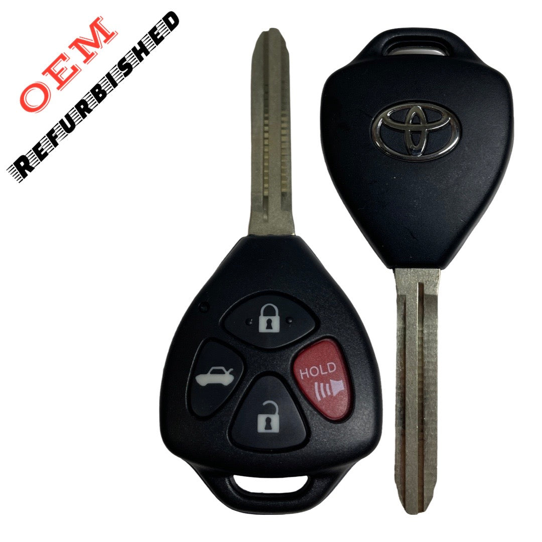 2008-2014 Toyota / 4-Button Remote Head Key / G CHIP GQ4-29T (OEM REFURBISHED)