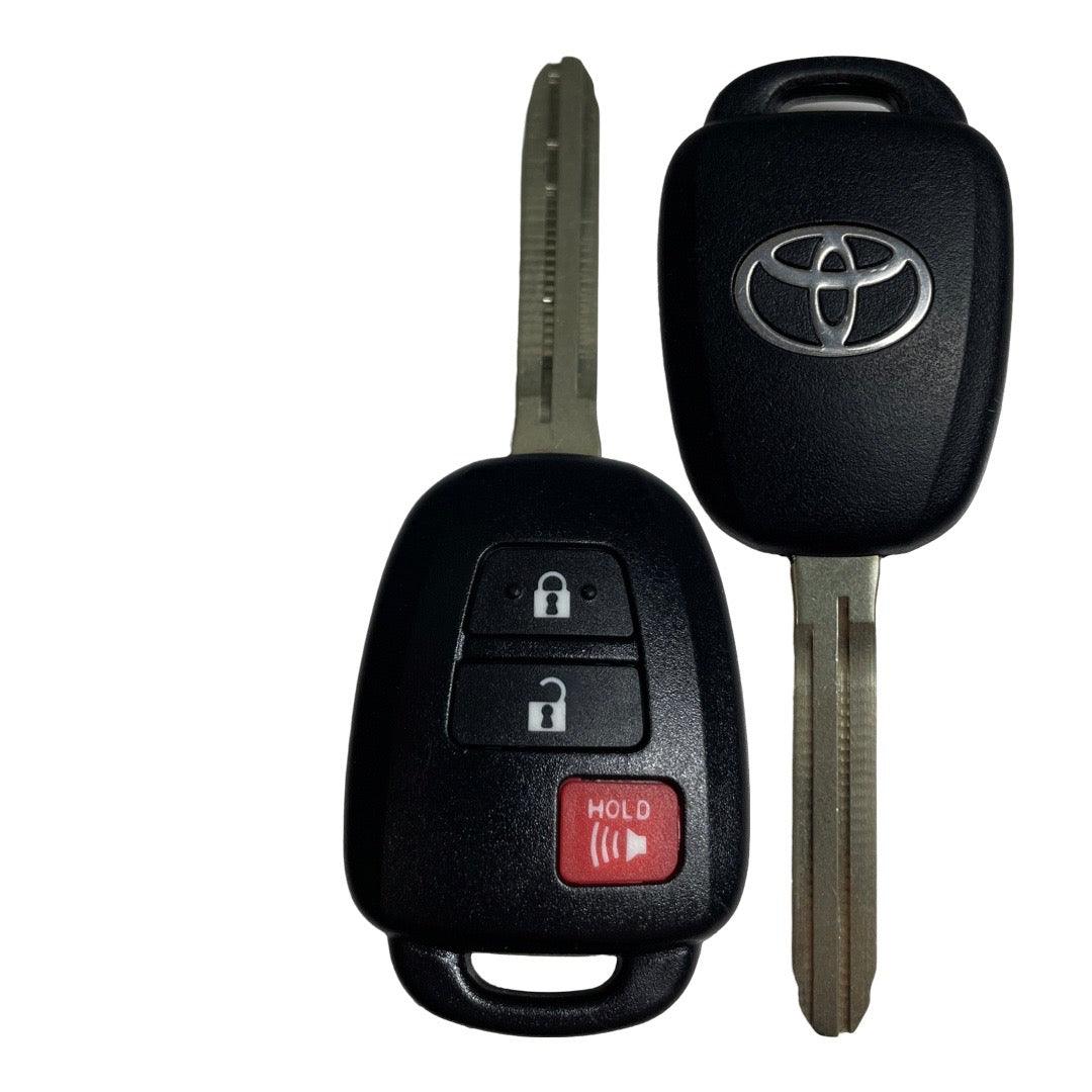2013-2021 Toyota / 3-Button Remote Head Key / PN: 89070-0R120 / GQ4-52T (H Chip) (OEM Refurb)