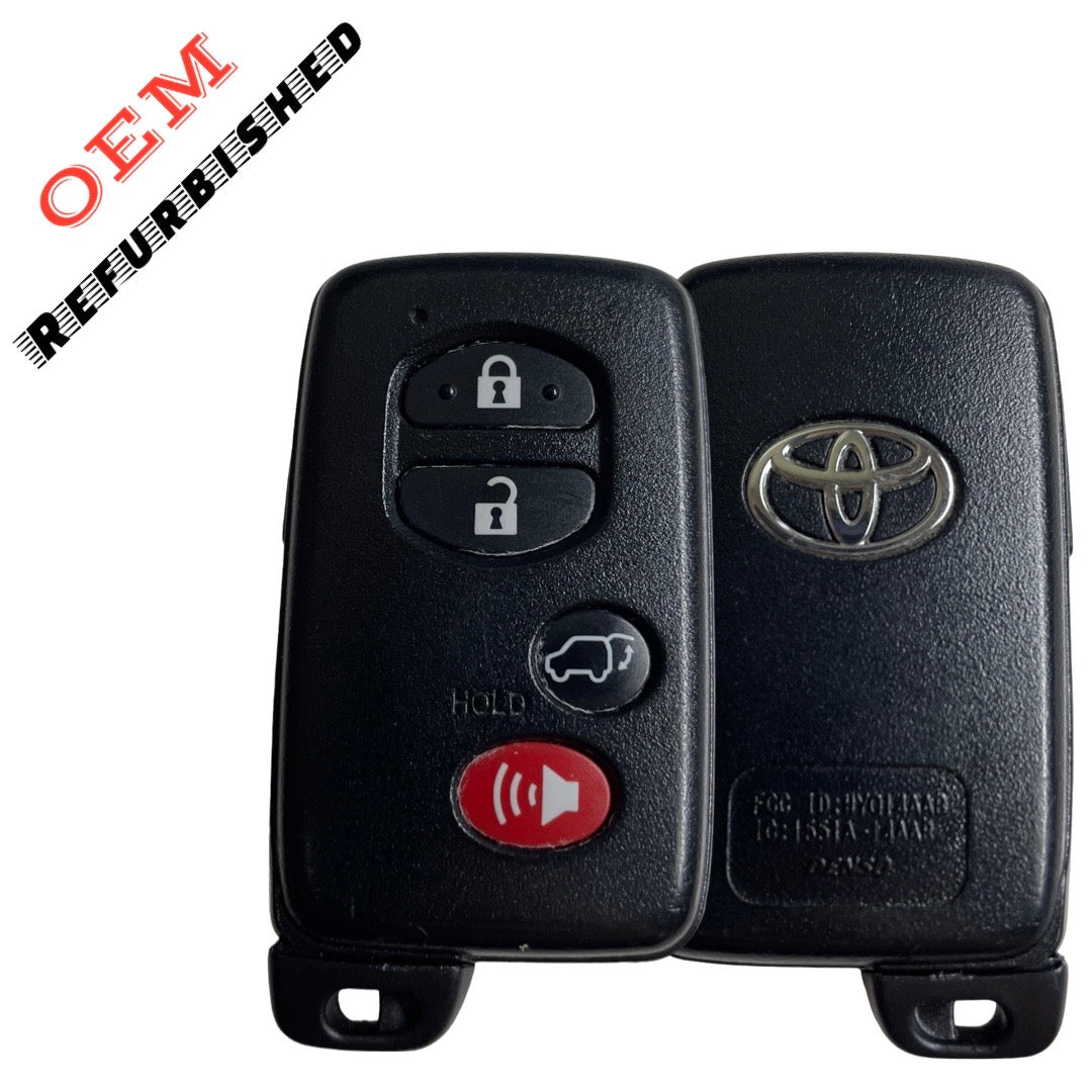 2007-2014 Toyota Highlander / 4-Button Smart Key / PN: 89904-48110 / HYQ14AAB-0140 (OEM Refurb)