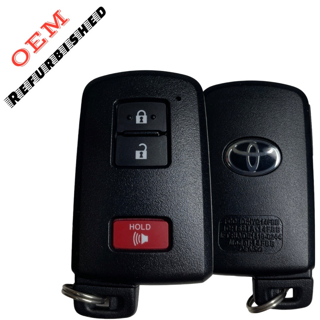 2015-2023 Toyota 4Runner Tundra Tacoma / 3-Button Smart Key / PN: 89904-35060 / HYQ14FBB-0010 (OEM Refurb)