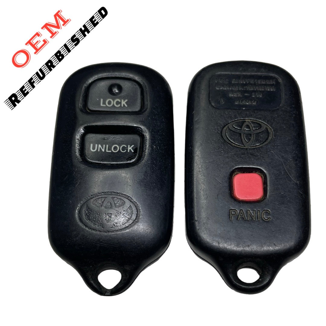 2000-2008 Toyota / 3-Button Keyless Entry Remote / PN: 89742-20200 / HYQ12BAN (OEM Refurb)