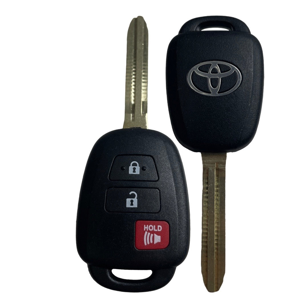 2015-2017 Toyota Prius C / 3-Button Remote Head Key / PN: 89070-42820 / HYQ12BEL (H Chip)(OEM Refurb)