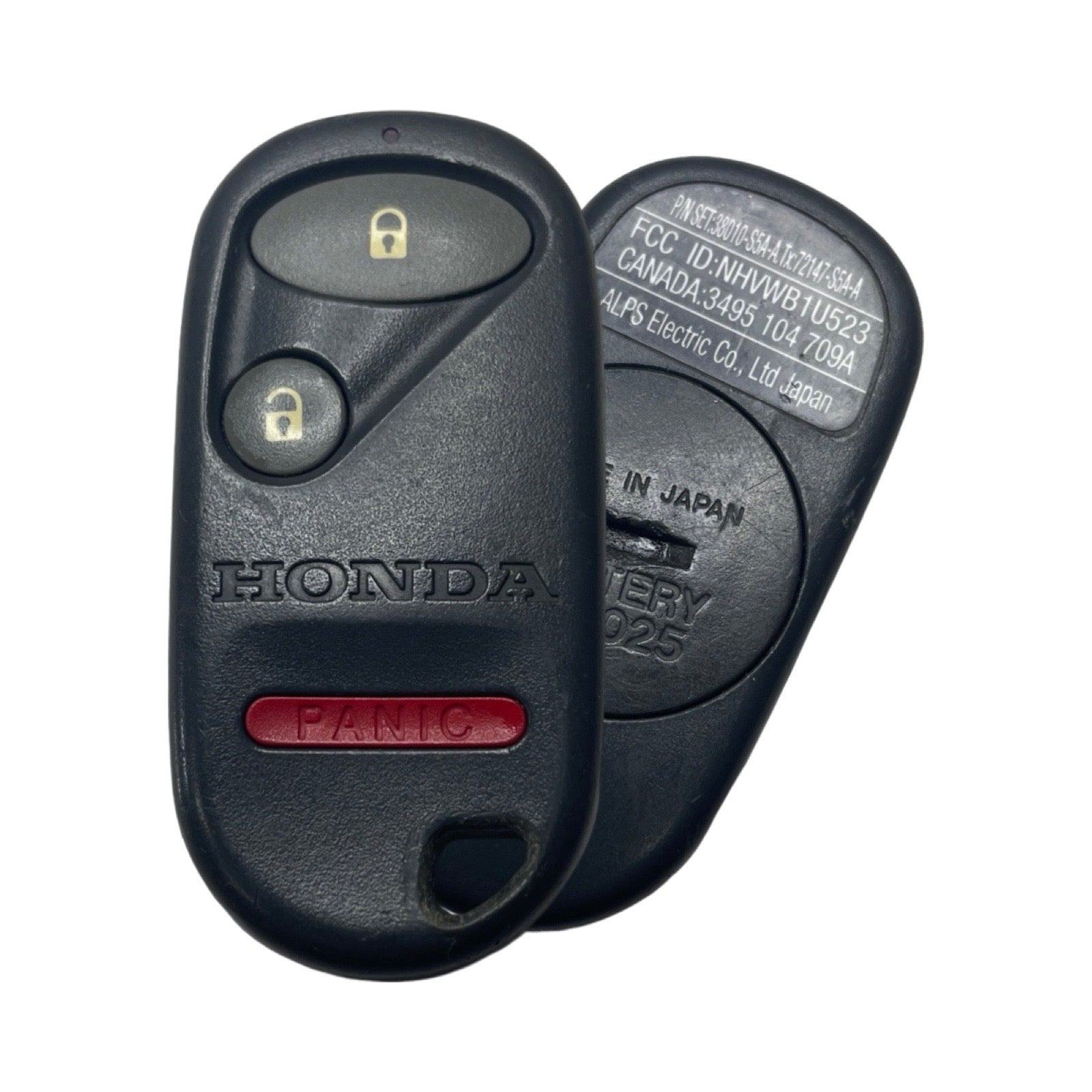 2001-2007 Honda Civic / Pilot / 3-Button Keyless Entry Remote / PN: 72147-S5A-A01 / NHVWB1U523 (OEM Refurb) / (OR-HON004)
