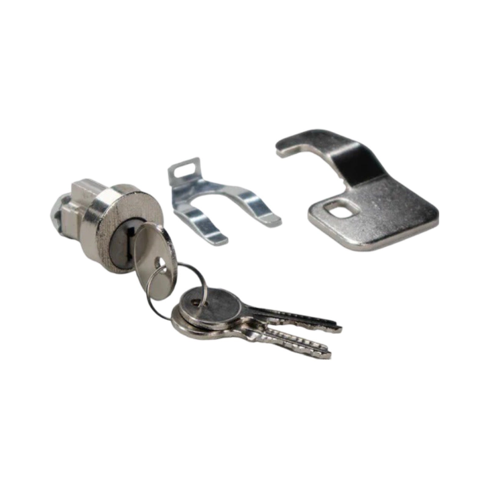 USPS Mailbox Lock - Counter-Clockwise - HL1 Keyway - Keyed Different - US14 Bright Nickel