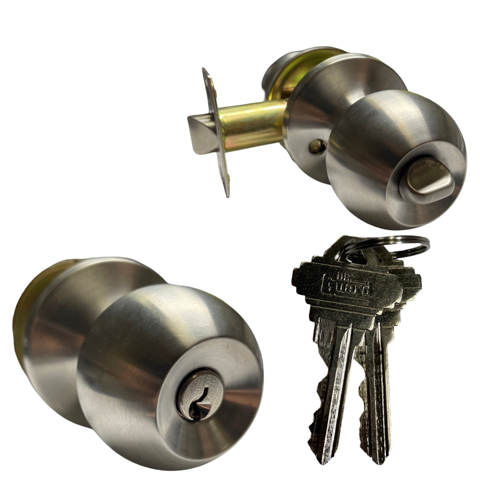 Premium Knob Set - Stainless Steel - Entrance - Grade 3 ( SC1 )