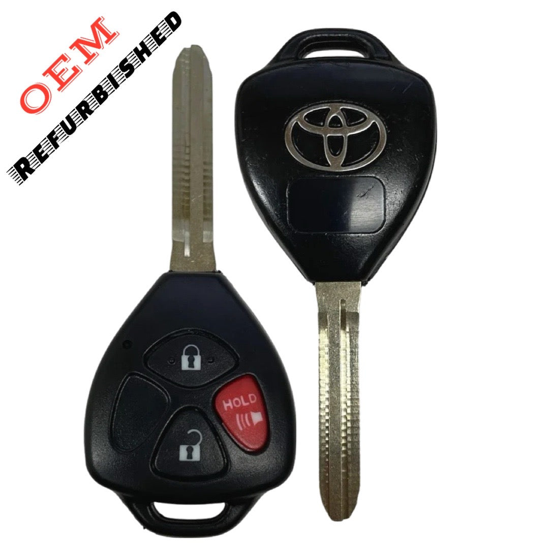 2010-2019 Toyota 4Runner RAV4 / 3-Button Remote Head Key / PN: 89070-0R050 / HYQ12BDC (G Chip) (OEM Refurb)