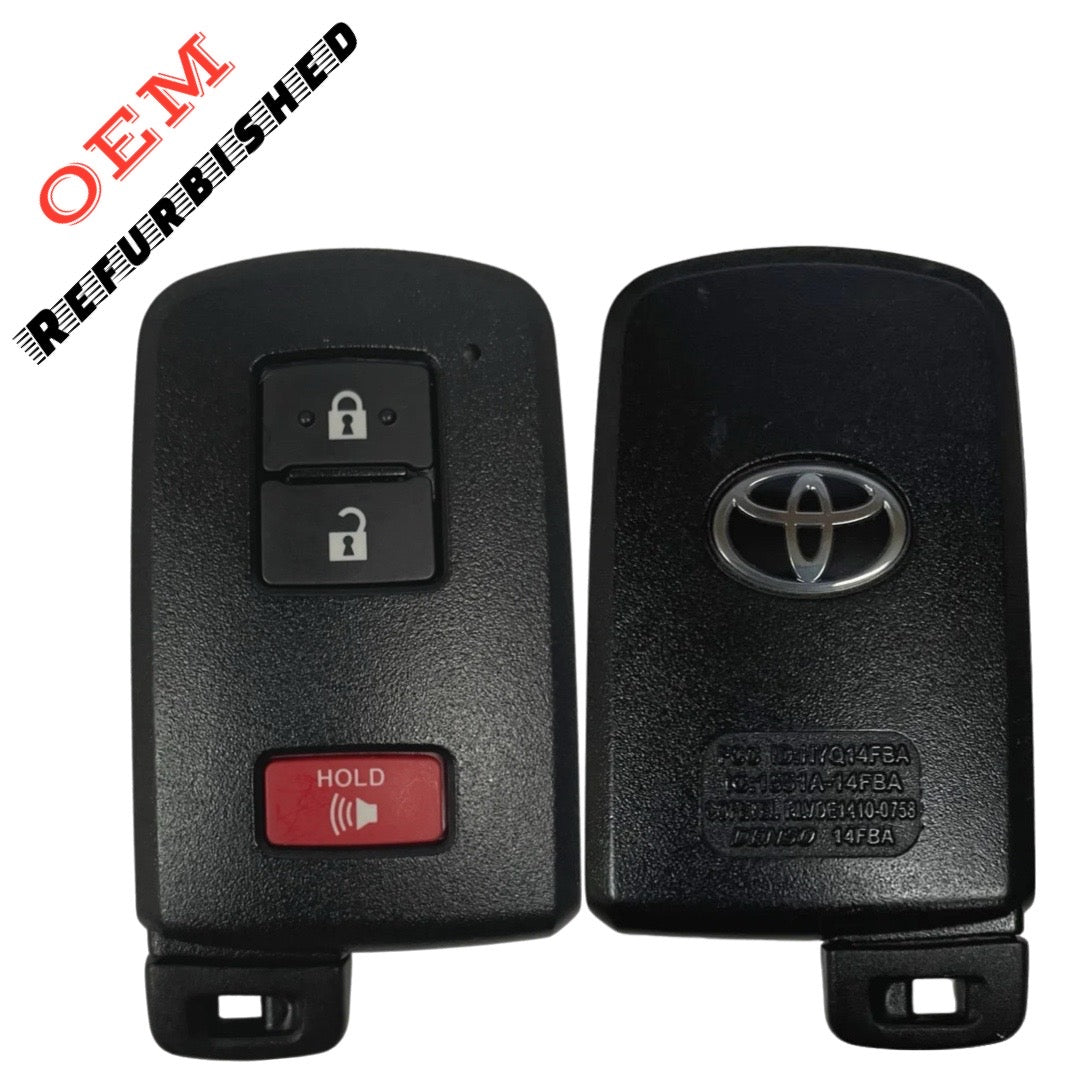 2012-2019 Toyota / 3-Button Smart Key / HYQ14FBA / G Board 0020 (OEM REFURBISHED)