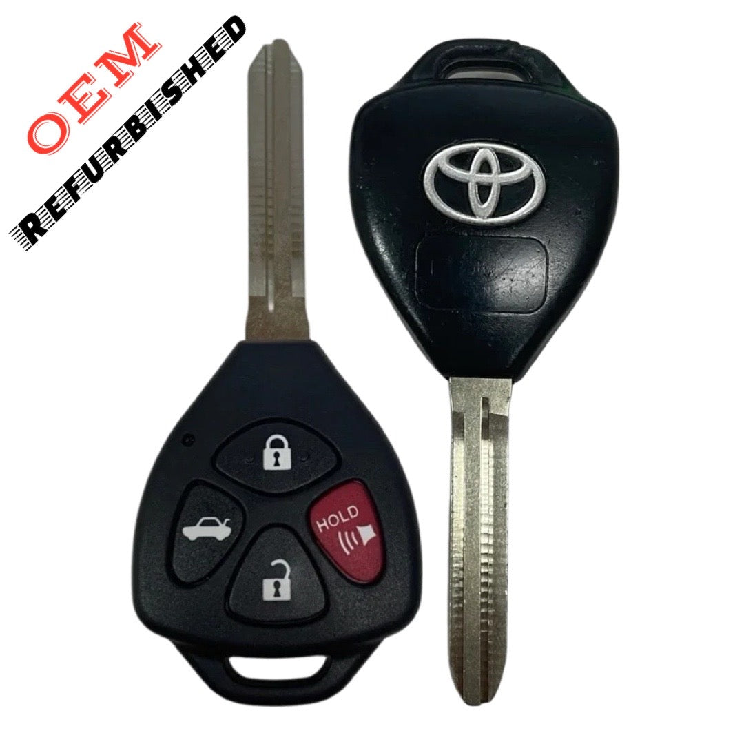 2006-2011 Toyota Camry / Corolla / 4-Button Remote Head Key / PN: 89070-06232 / HYQ12BBY (Chip 4D 67) / Board 1491 (OEM Refurb)