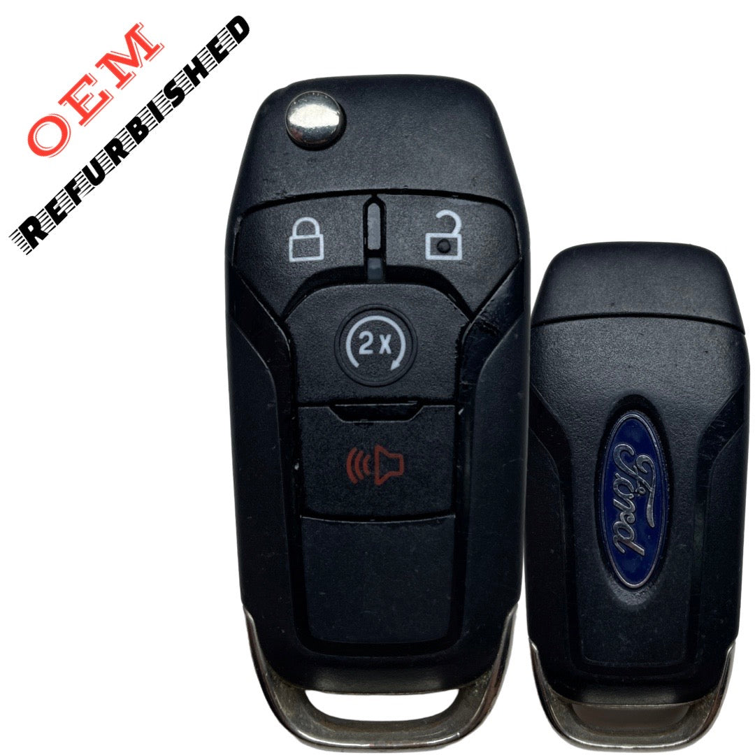 2015-2022 Ford F-Series Raptor Ranger / 4-Button Flip Key / HS / PN: 164-R8134 / (Chip 128 Bit) N5F-A08TDA (OEM Refurb)