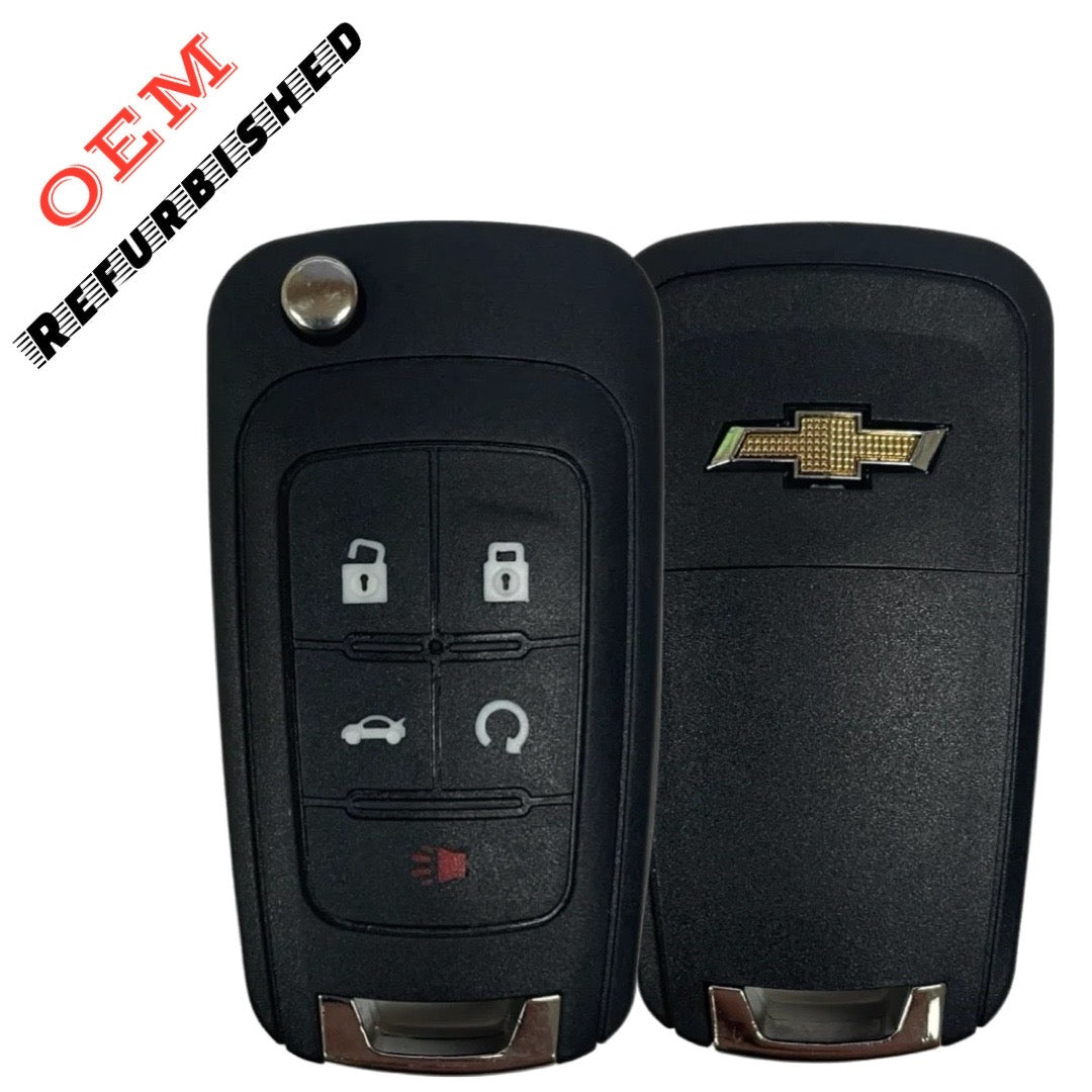 2010-2019 Chevrolet / 5-Button Flip Key HS PN: 13500226 / OHT01060512 / OHT05918179 (OEM Refurb)