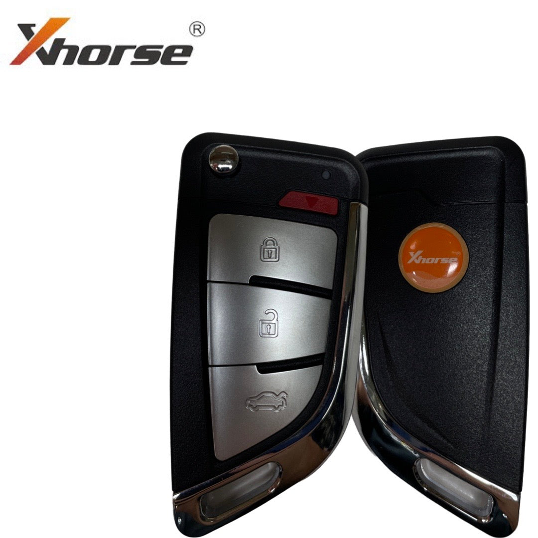 Xhorse - Knife Style / 4-Button Universal Remote Flip Key for VVDI Key Tool (Wired)
