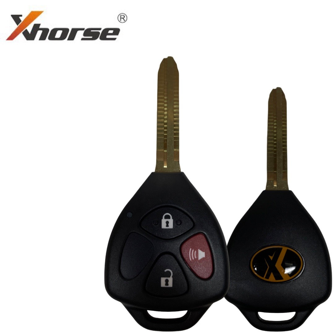 Xhorse - Toyota Style / 3-Button Universal Remote Head Key for VVDI Key Tools (Wired)