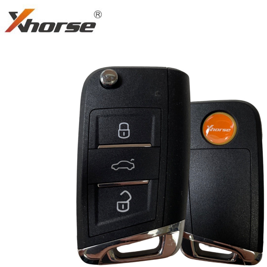 Xhorse - XEMQB1EN - Super Remote / MQB Style / 3-Button Universal Flip Key / VVDI Super Chip For VVDI Tools