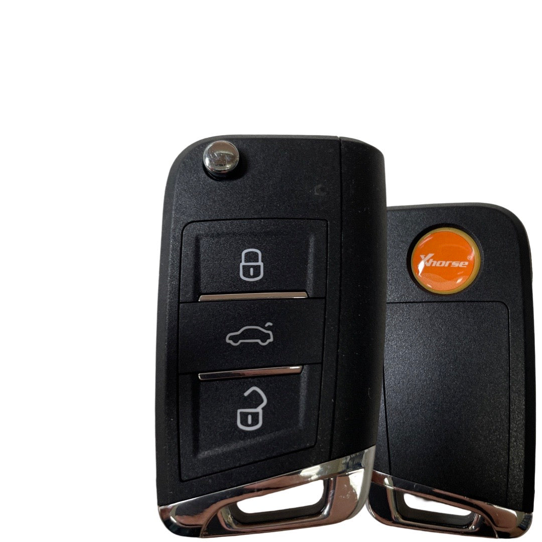 Xhorse - XEMQB1EN - Super Remote / MQB Style / 3-Button Universal Flip Key / VVDI Super Chip For VVDI Tools