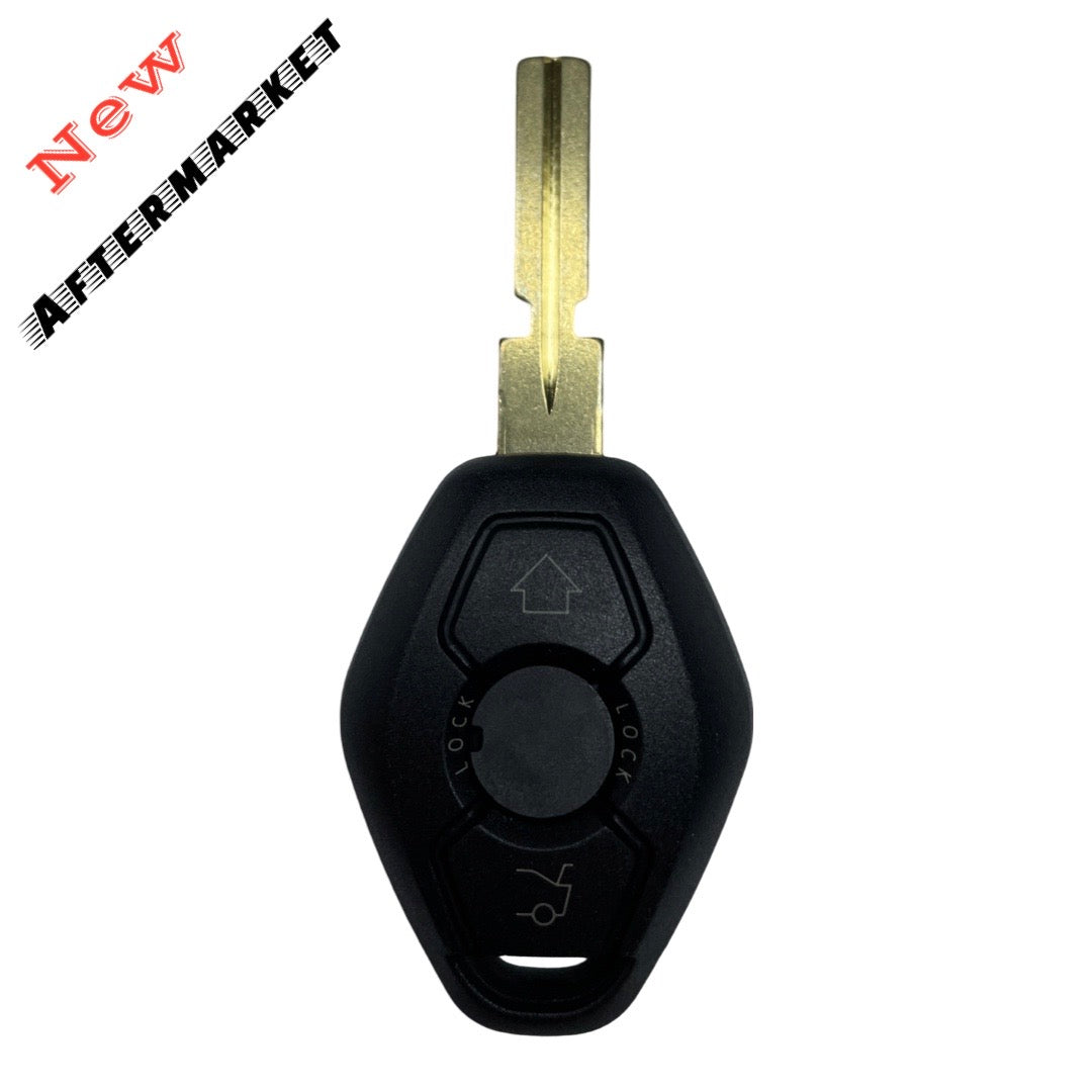 2000-2003 BMW 5 6 7 Z3 Series / 3-Button Remote Head Key / PN: 8382328 / LX8FZV / 4-Track EWS (AFTERMARKET)