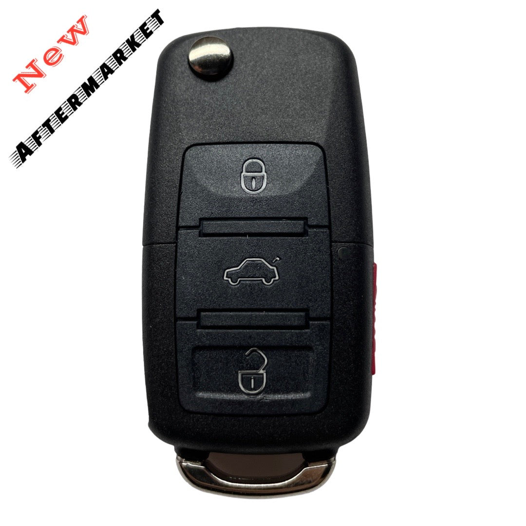 2002-2006 Volkswagen / 4-Button Flip-Key / 1J0959753AM (AFTERMARKET)