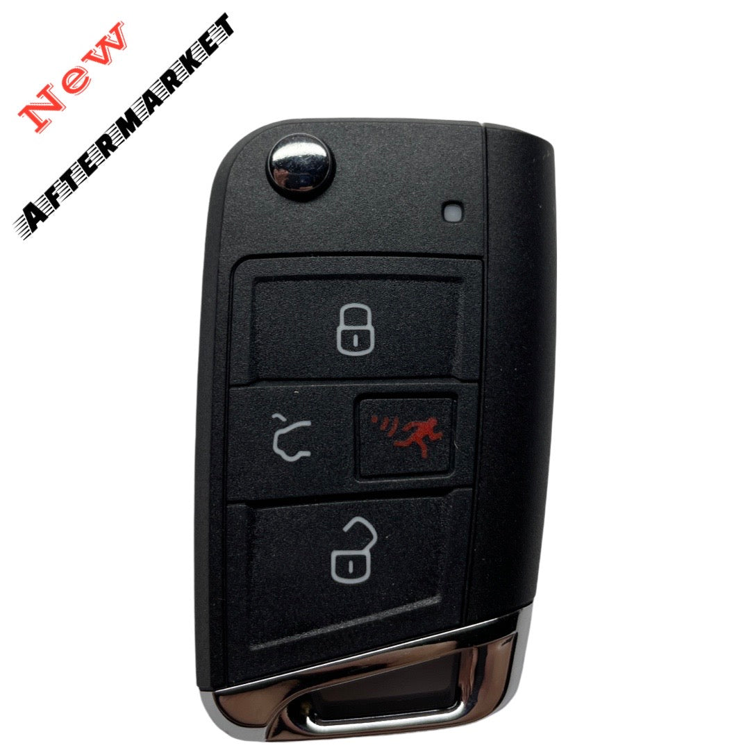 2015-2019 Volkswagen Golf GTI / 4-Button Flip Key / PN: 5G0 959 752 BE / NBGFS12P01 / HU66 / PROX / MQB / 315 MHz (AFTERMARKET)