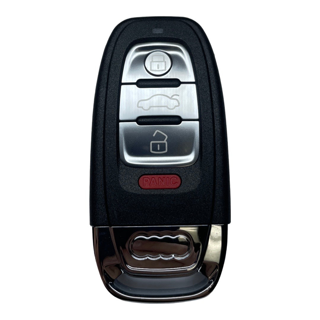 2008-2012 Audi / 4-Button Smart Key / PN: 8T0959754A / IYZFBSB802 / NO COMFORT ACCESS 315 MHz (AFTERMARKET)