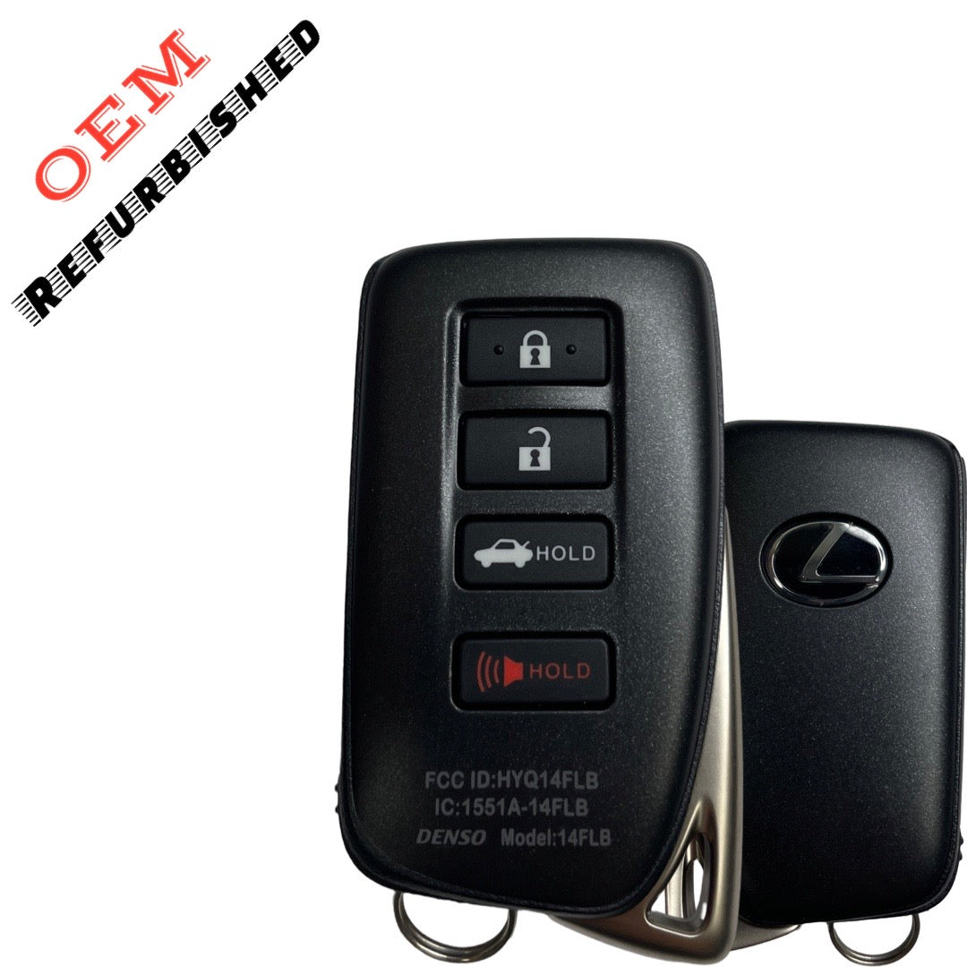 2021-2023 Lexus IS300 / IS350 / RC300 / RC350 / RCF / 4-Button Smart Key / PN: 89904-53E70 / HYQ14FLB (OEM Refurb)