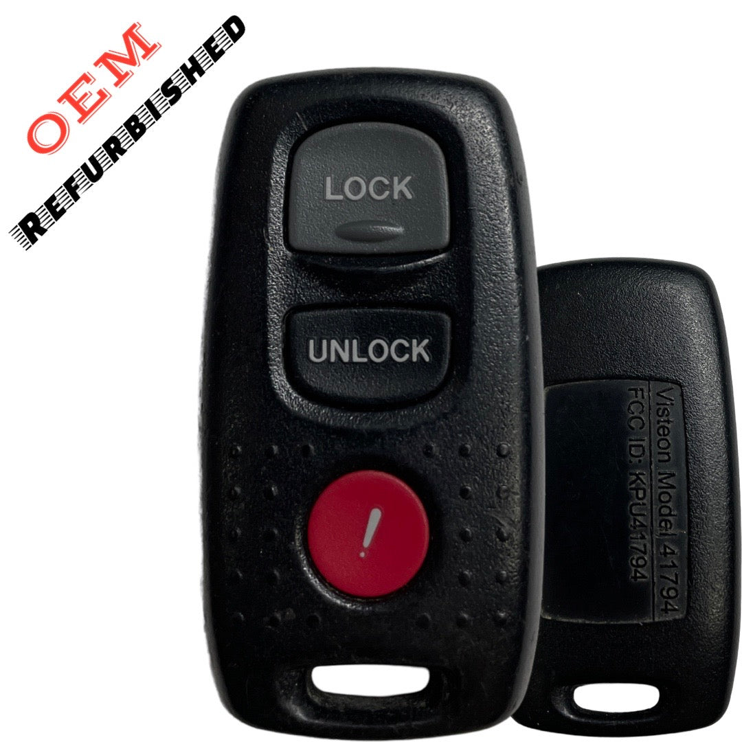 2007-2009 Mazda 3 / 3-Button Keyless Entry Remote / PN: BAN6-67-5RY / KPU41794 (OEM Refurb)