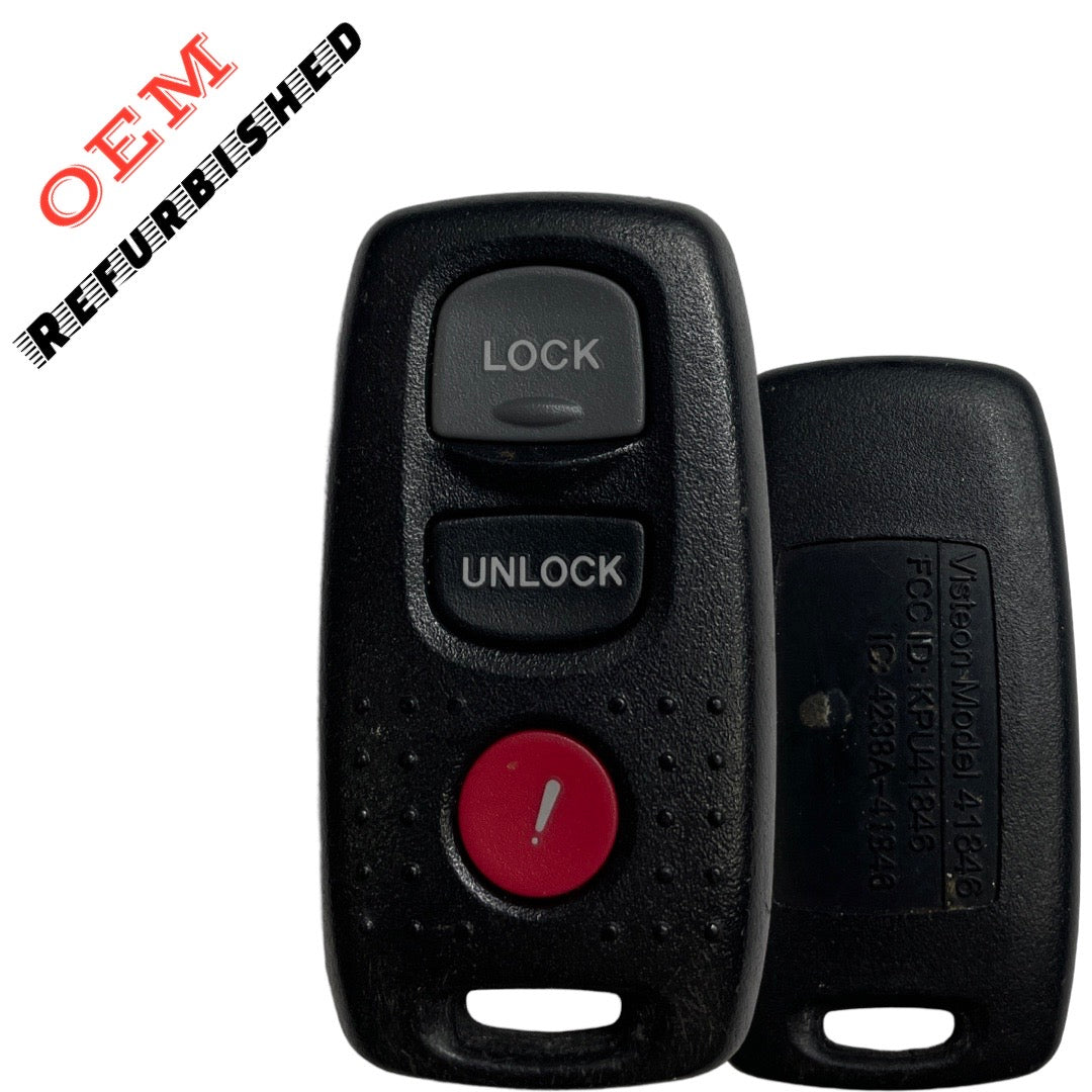 2003-2006 Mazda / 3-Button Keyless Entry Remote Key / PN: BN8P-67-5RY / KPU41846 (OEM Refurb)