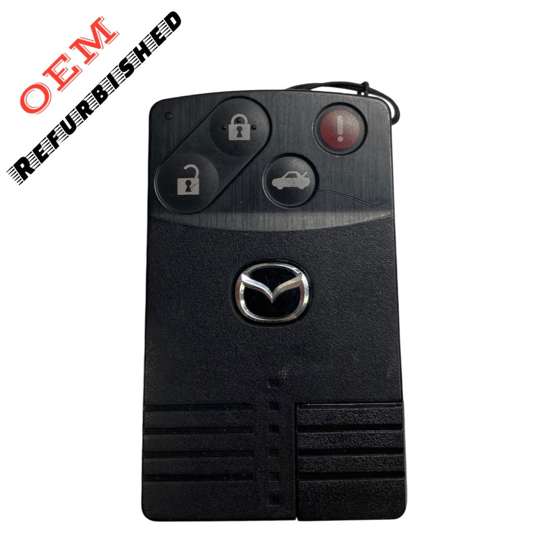 2004-2011 Mazda MX-5 Miata RX-8 / 4-Button Smart Card Key / PN: NFY7-67-5RYB / BGBX1T458SKE11A01 (OEM Refurb)