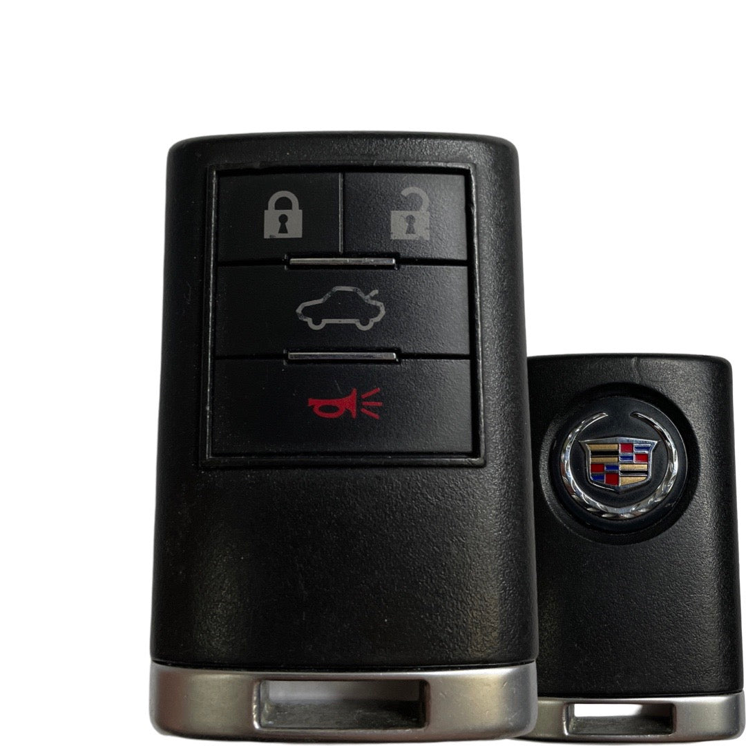 2008-2013 Cadillac CTS DTS / 4-Button Keyless Entry Remote / PN: 22889450 / OUC6000066 (Driver 1) (OEM Refurb)