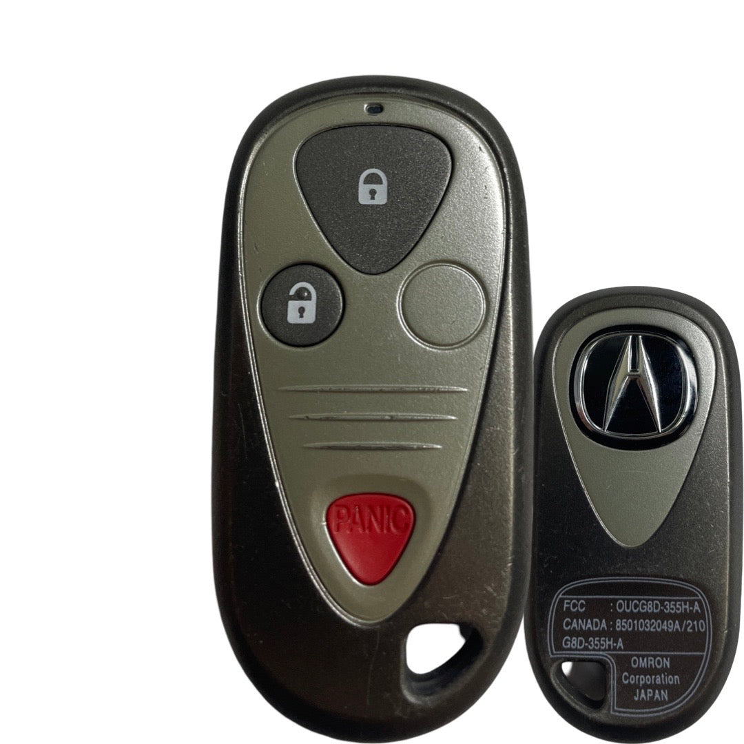 2002-2006 Acura RSX / 3-Button Keyless Entry Remote / PN: 72147-S6M-A02 / OUCG8D-355H-A (OEM Refurb)