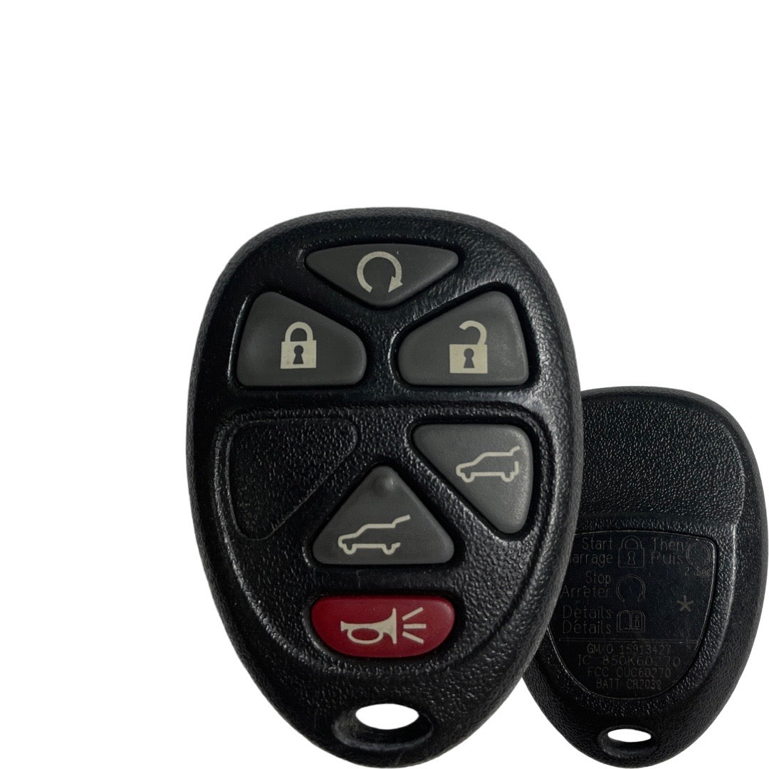 2007-2013 GM SUV / 6-Button Keyless Entry Remote / PN: 22951510 / OUC60270 (OEM Refurb)