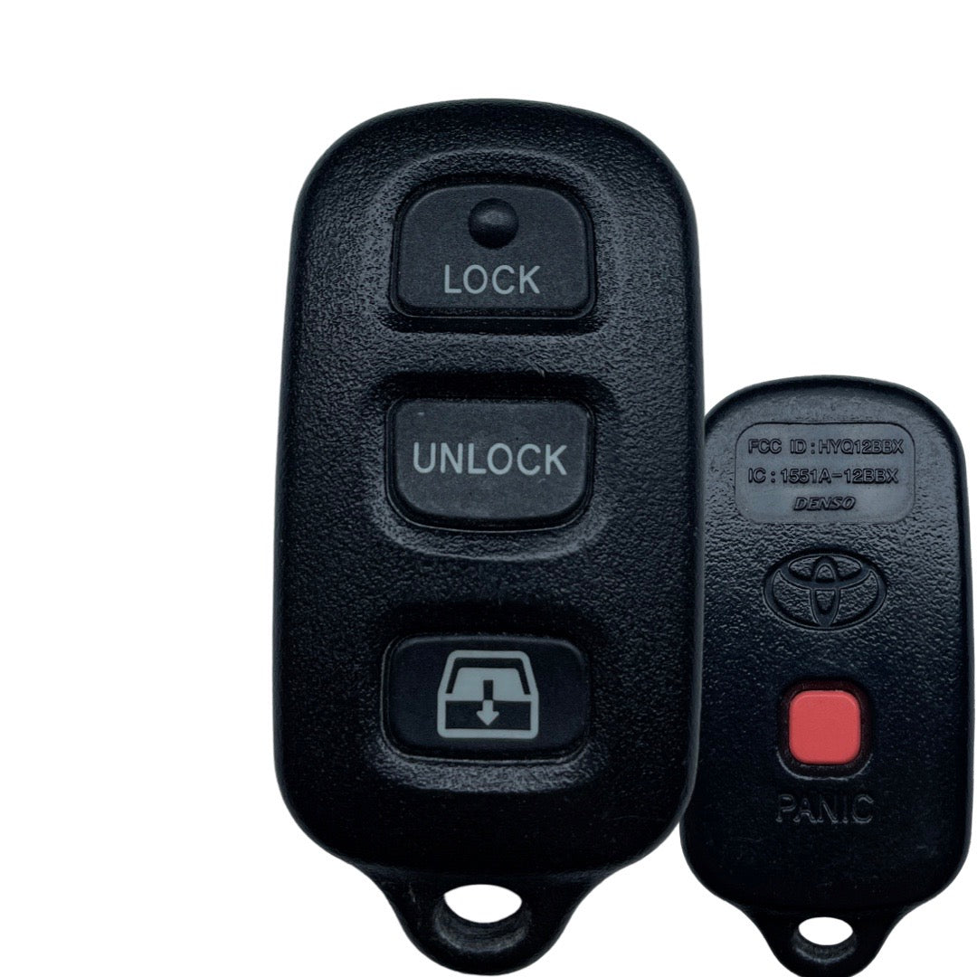 1999-2009 Toyota Sequoia / 4-Button Keyless Entry Remote / PN: 89742-0C030 / HYQ12BBX (OEM Refurb)