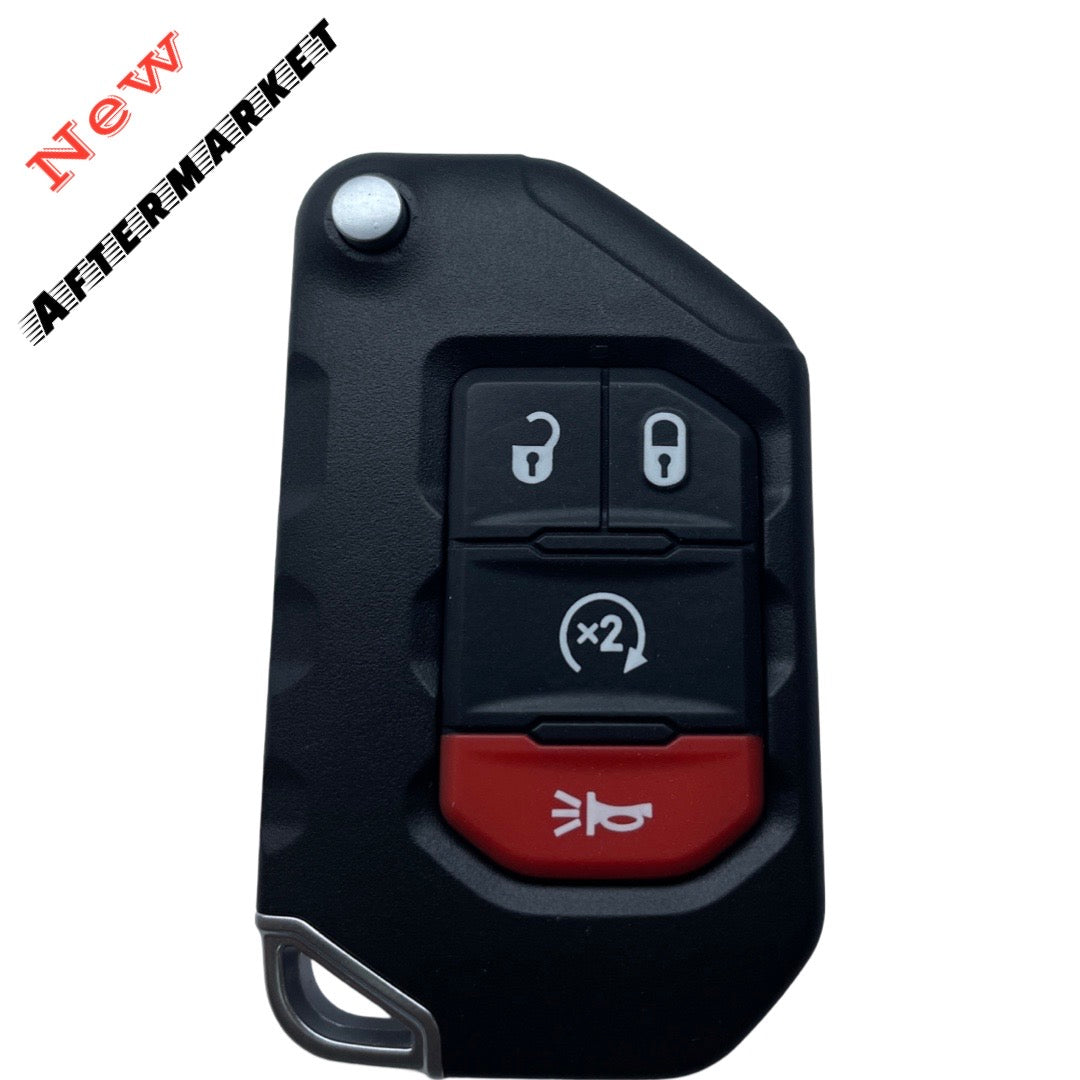 2018-2026 Jeep Wrangler Gladiator / 4-Button Smart Flip Key / PN: 68416784AA / OHT1130261 / SIP22 (AFTERMARKET)