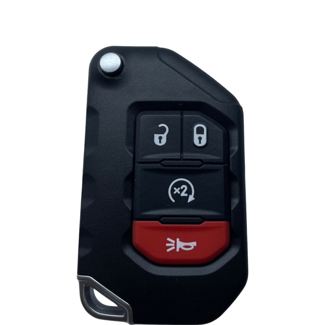 2018-2026 Jeep Wrangler Gladiator / 4-Button Smart Flip Key / PN: 68416784AA / OHT1130261 / SIP22 (AFTERMARKET)