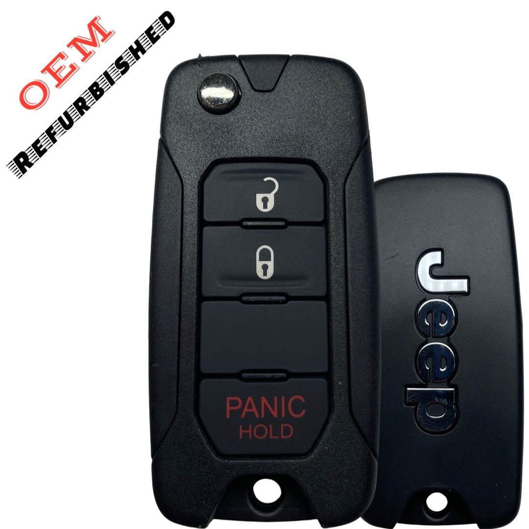 2015 - 2019 Jeep Renegade / Fiat 500X /3-Button Flip Key / 2ADFTFI5AM433TX (OEM Refurbished)