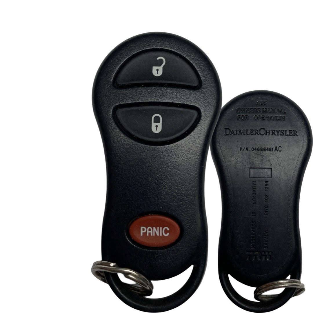 1999-2005 Chrysler / Dodge / Plymouth / 3-Button Remote / GQ43VT17T (OEM Refurb)