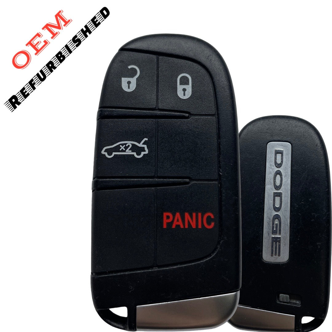 2011-2021 Dodge Charger Dart Challenger / 4-Button Smart Key / PN: 68051387AC / M3N40821302 (OEM Refurb)
