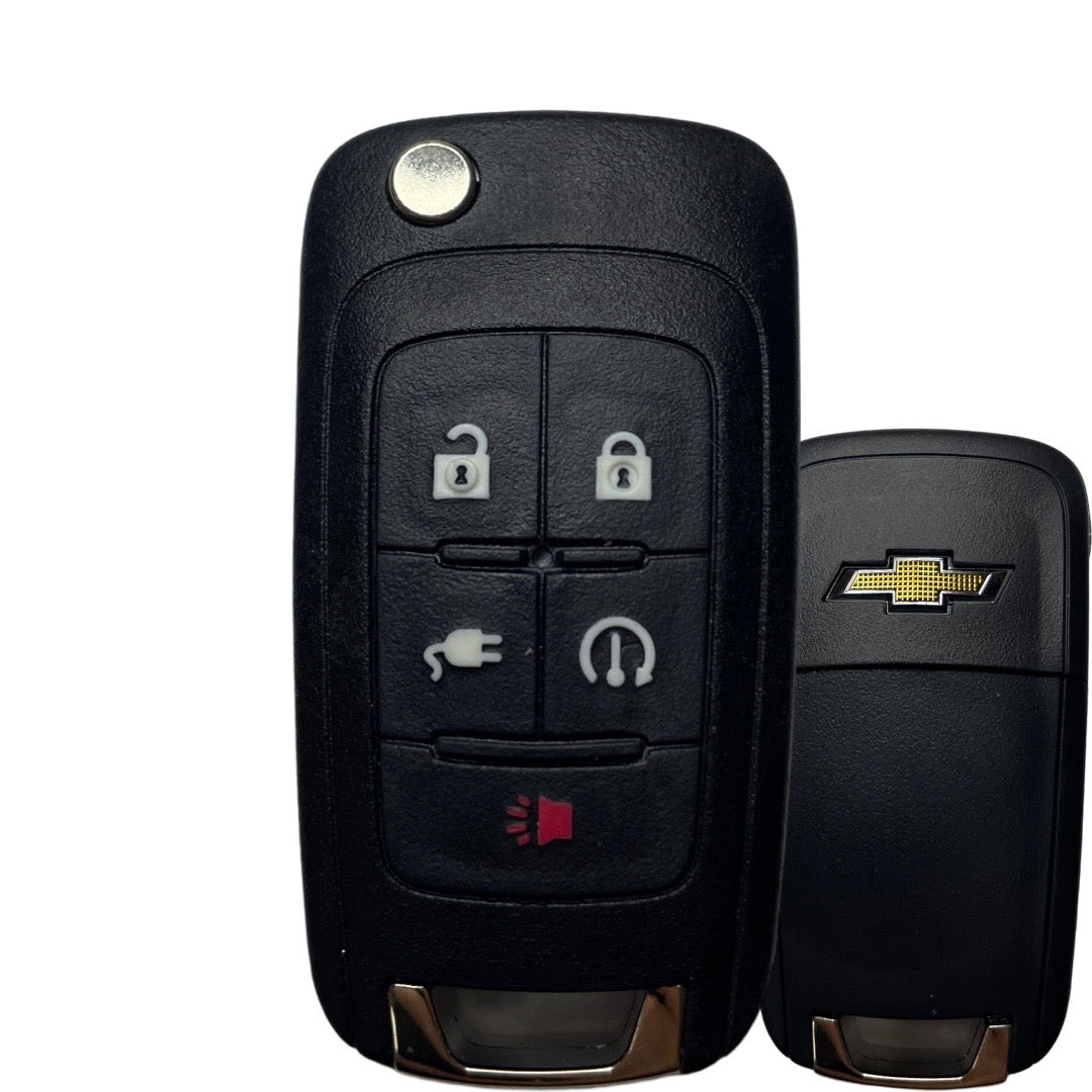 2011-2015 Chevrolet Volt / 5-Button Flip Key W/ Plug-In / PN: 22923862 / OHT05918179 / PEPS (OEM)