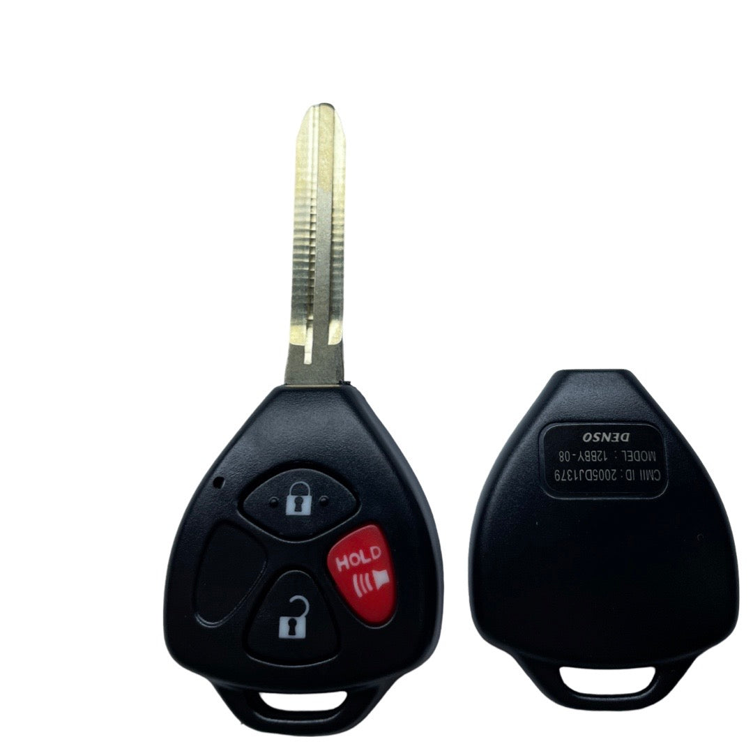 2005-2014 Toyota / Pontiac / Scion / 3-Button Remote Head Key Shell / TR47 / HYQ12BBY HYQ12BDC (AFTERMARKET)