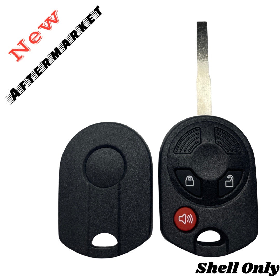 2013-2017 Ford / 3-Button Remote Head Key Shell / HU101 / OUCD6000022 (AFTERMARKET)