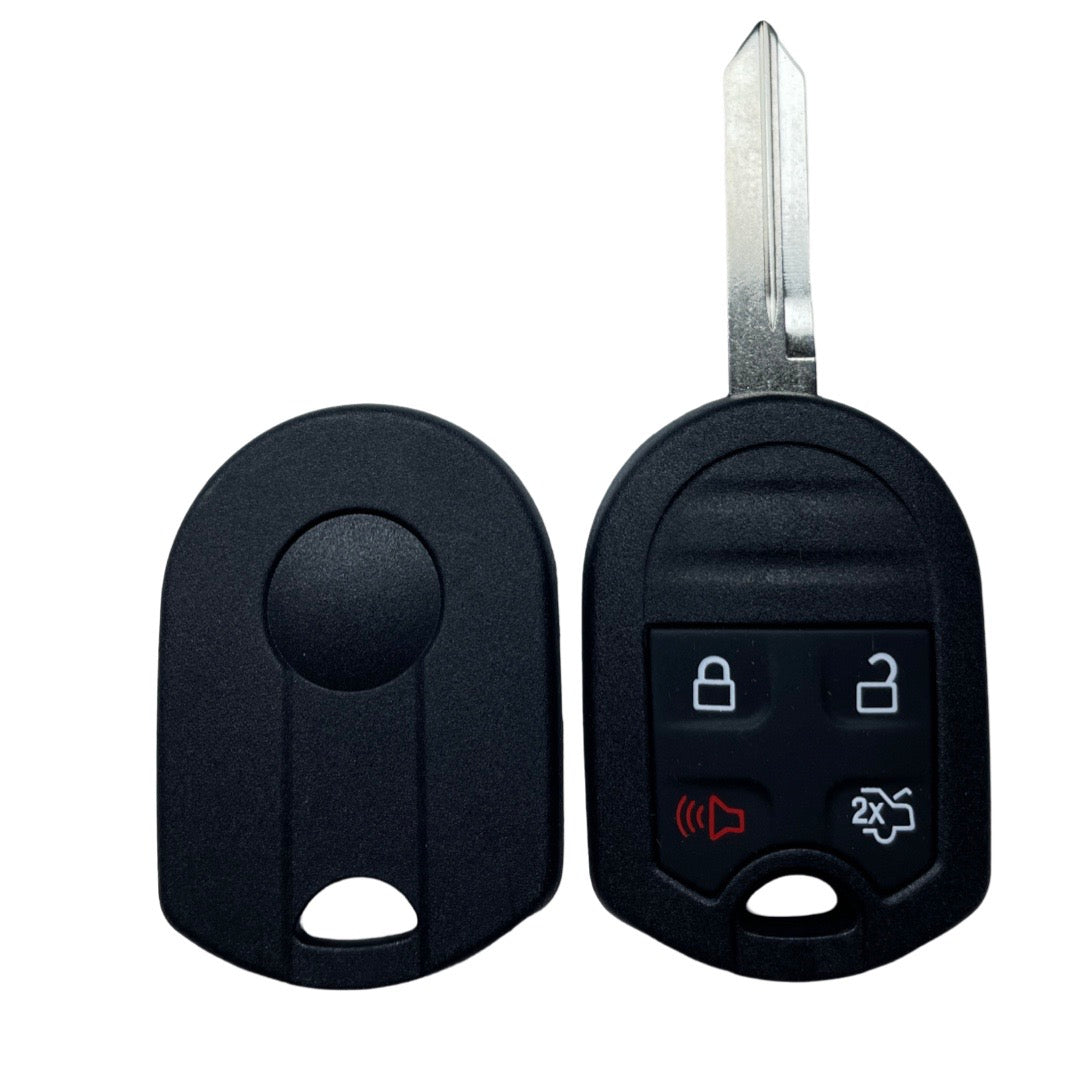 2007-2017 Ford / 4-Button Remote Head Key Shell / H75 / OUCD6000022