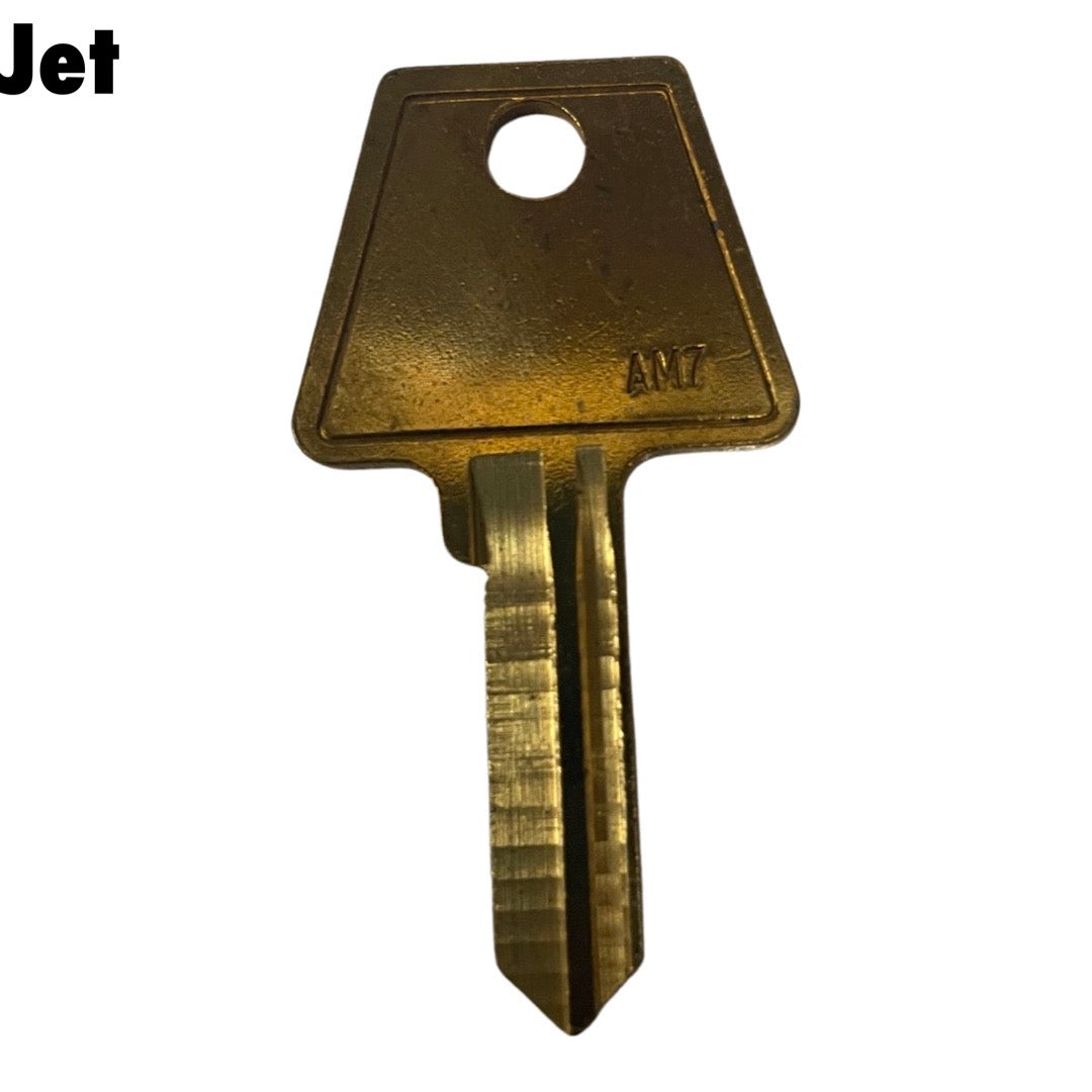 Jet AM7 New Bow Style 6 Pin Key Blank For American Lock Junkunc