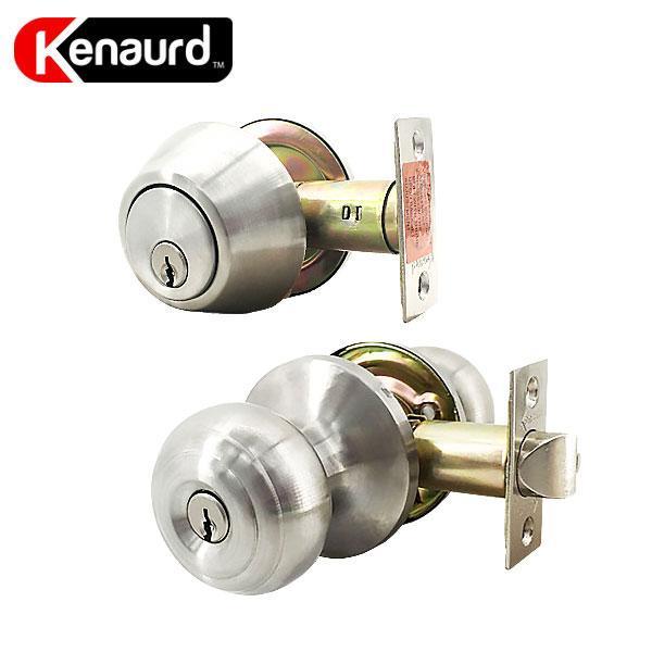 Premium Combo Lockset – Knob & Deadbolt – Satin Silver – SS – SC1