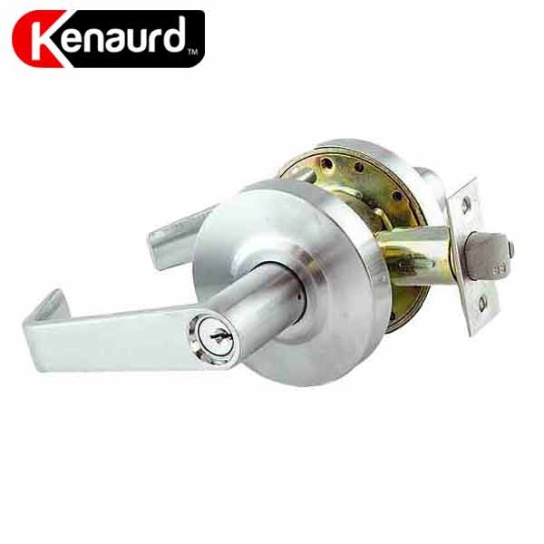 Commercial Lever Set Handle - Double Sided - 2-3/4” Standard Backset - Satin Chrome - Asylum / Institutional - Grade 2