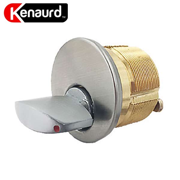 Premium Thumb Turn Mortise Cylinder - 1" - 26D - Satin Chrome