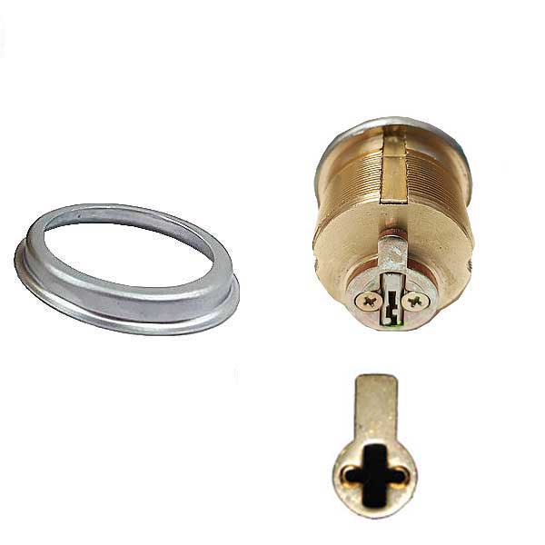 Premium Thumb Turn Mortise Cylinder - 1" - 26D - Satin Chrome