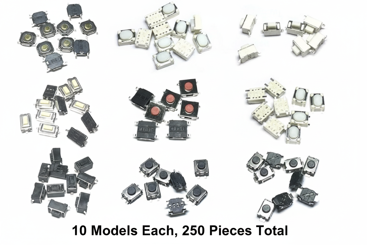 250pcs Car Micro Switches / Remote Key Fob Repair / Push Button Repair