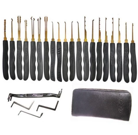 GOSO 24 Piece Lock Pick Set w/ Leather Case