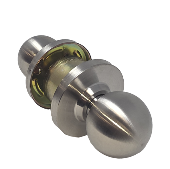Commercial Door Knob Set / 2-3/4” Standard Backset / Satin Chrome / Storeroom / Grade 2