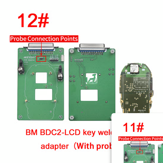 KeyDIY Welding Free Adapter Kit For 5C/5D, BDC2, BDC3, Porsche 5D, Audi 5D / 12 Pieces